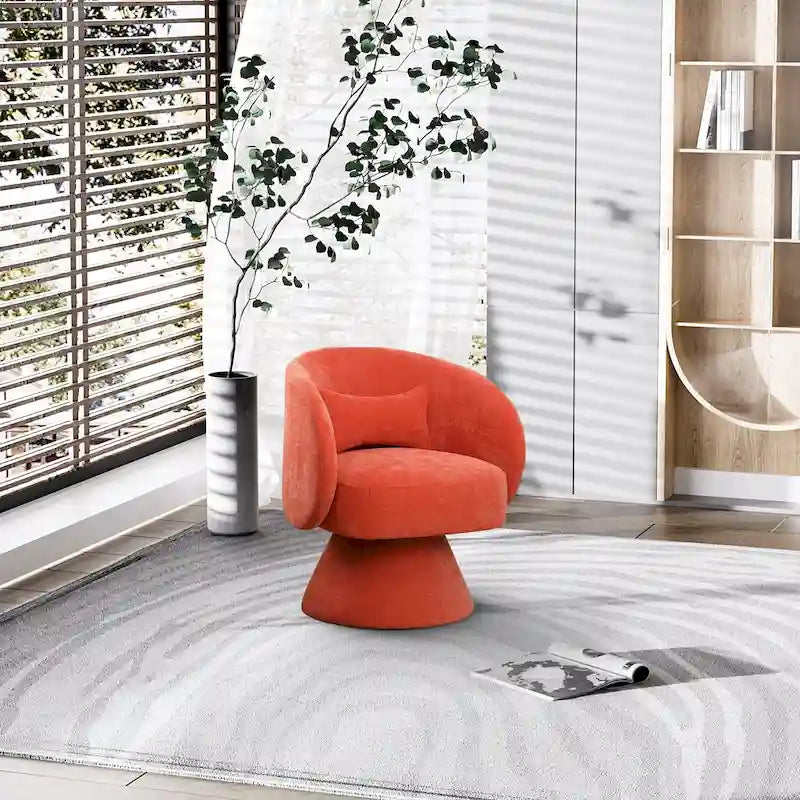 Fauteuils pivotants modernes à 360 degrés en forme de tonneau