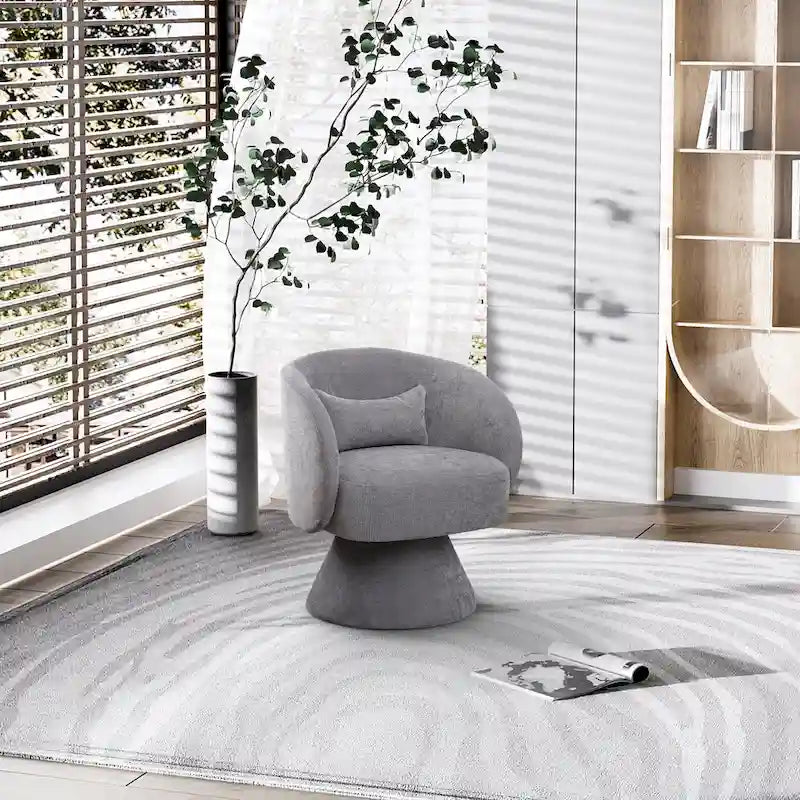 Fauteuils pivotants modernes à 360 degrés en forme de tonneau