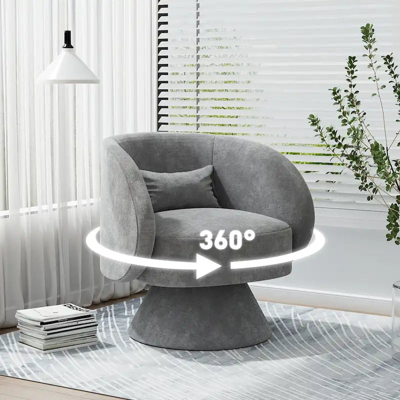 Fauteuils pivotants modernes à 360 degrés en forme de tonneau
