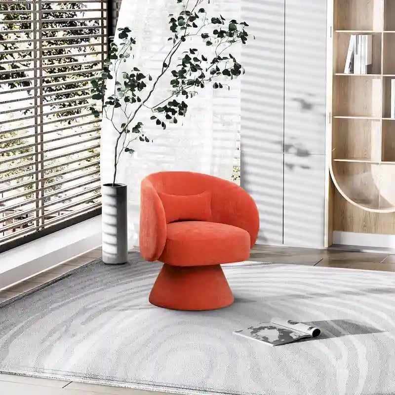 Fauteuils pivotants modernes à 360 degrés en forme de tonneau