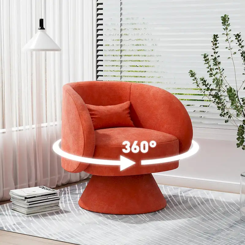 Fauteuils pivotants modernes à 360 degrés en forme de tonneau