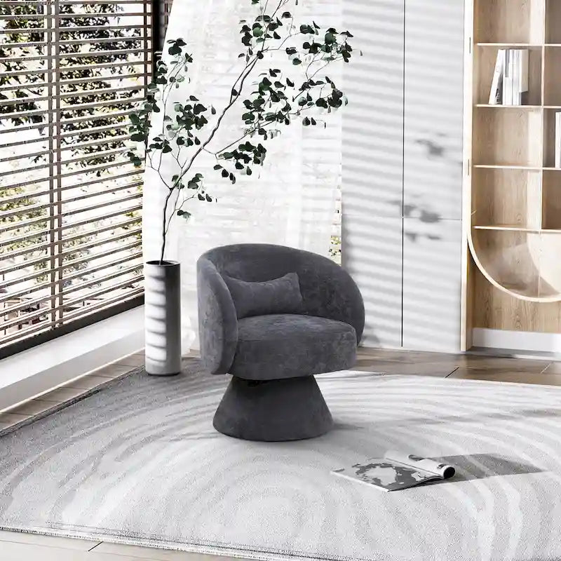 Fauteuils pivotants modernes à 360 degrés en forme de tonneau
