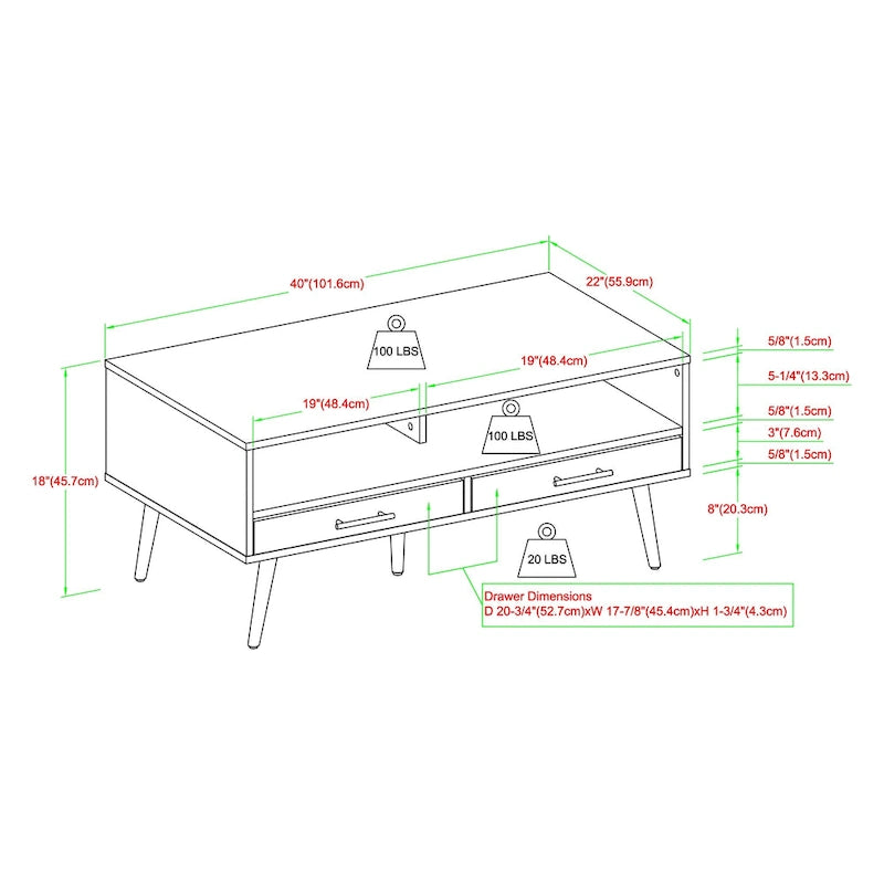 Table basse contemporaine
