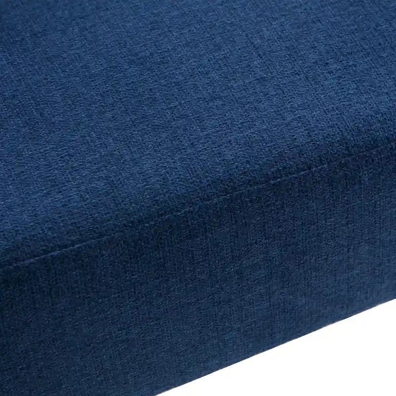 Fauteuil d'appoint style Mid-Century moderne, revêtement gris/bleu/blanc, pour salon, chambre