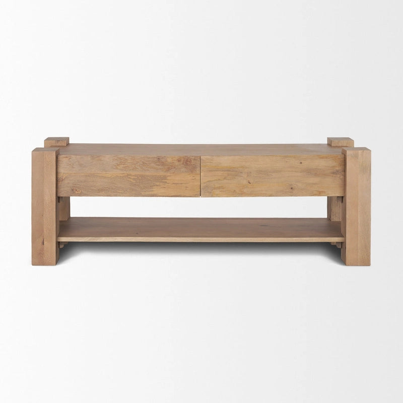 Meuble TV en bois brun clair