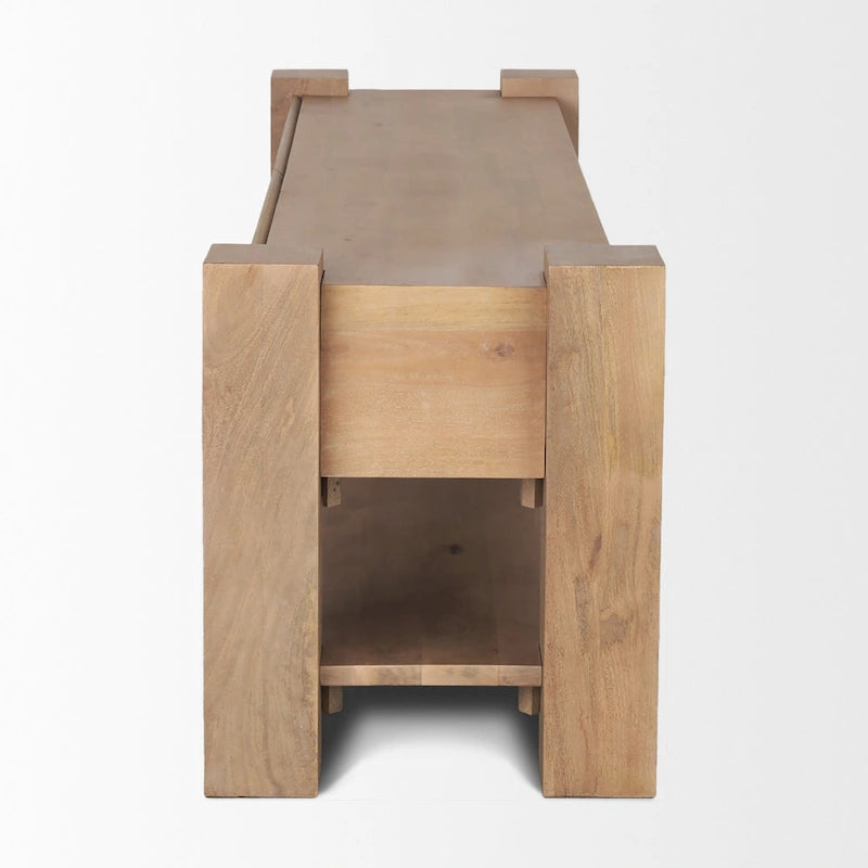 Meuble TV en bois brun clair