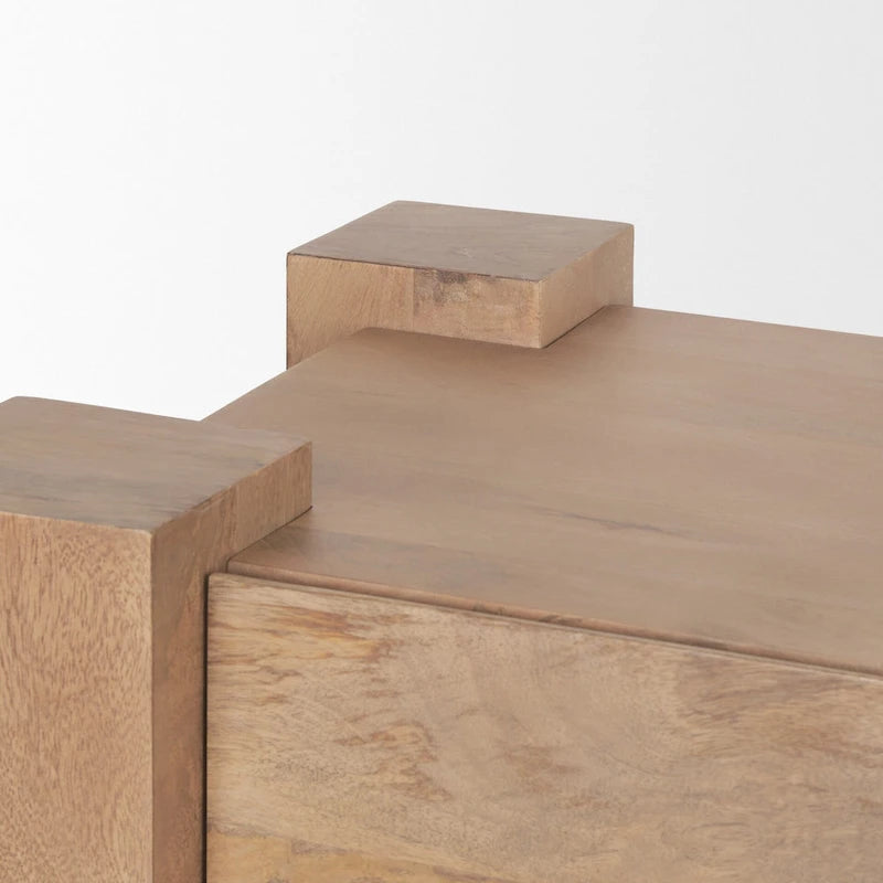 Meuble TV en bois brun clair