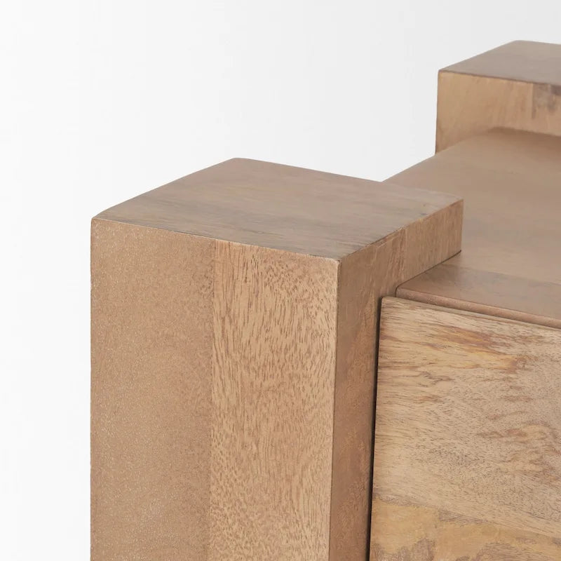 Meuble TV en bois brun clair