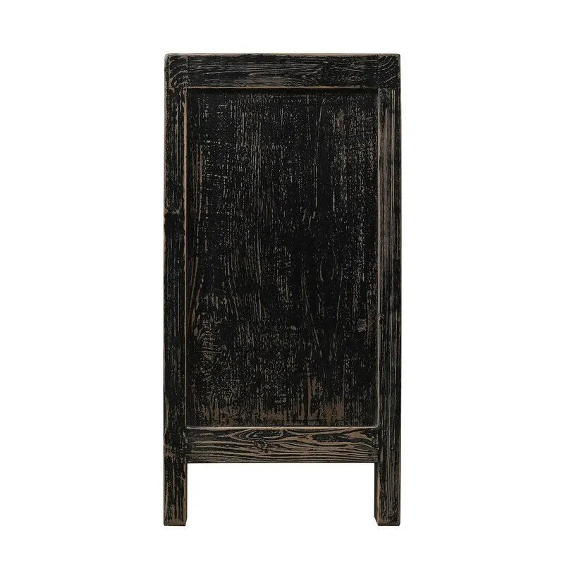 Armoire deux portes noir vieilli 39x18x35H