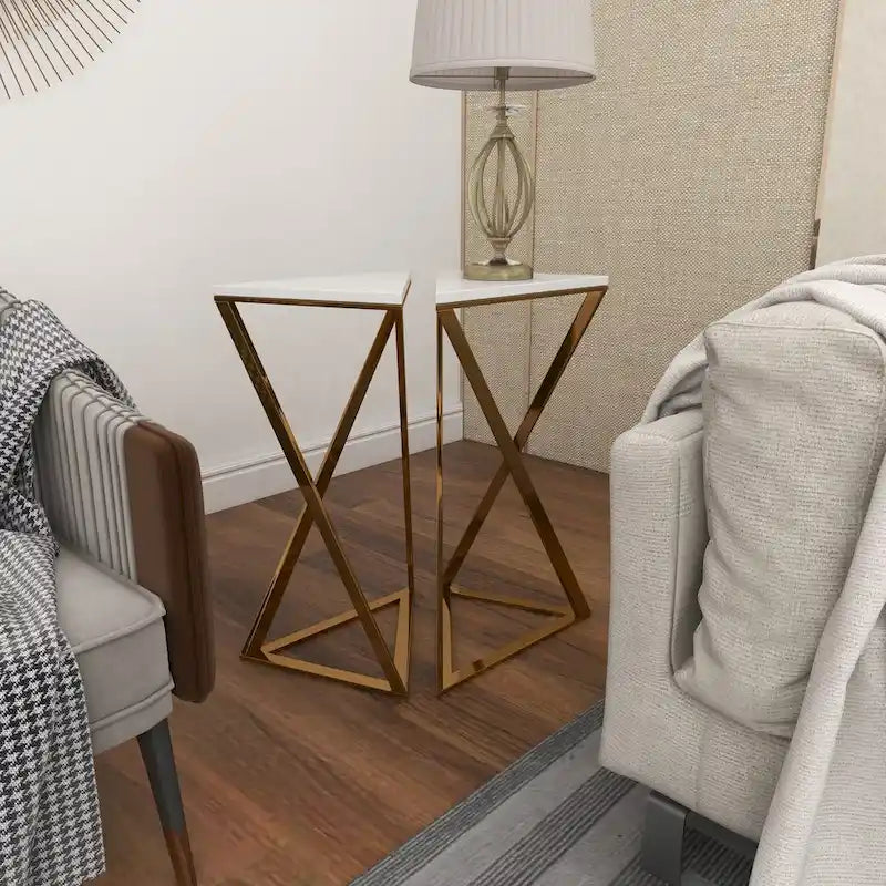 Table d'appoint en métal
