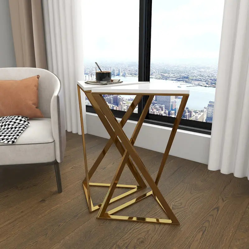 Table d'appoint en métal