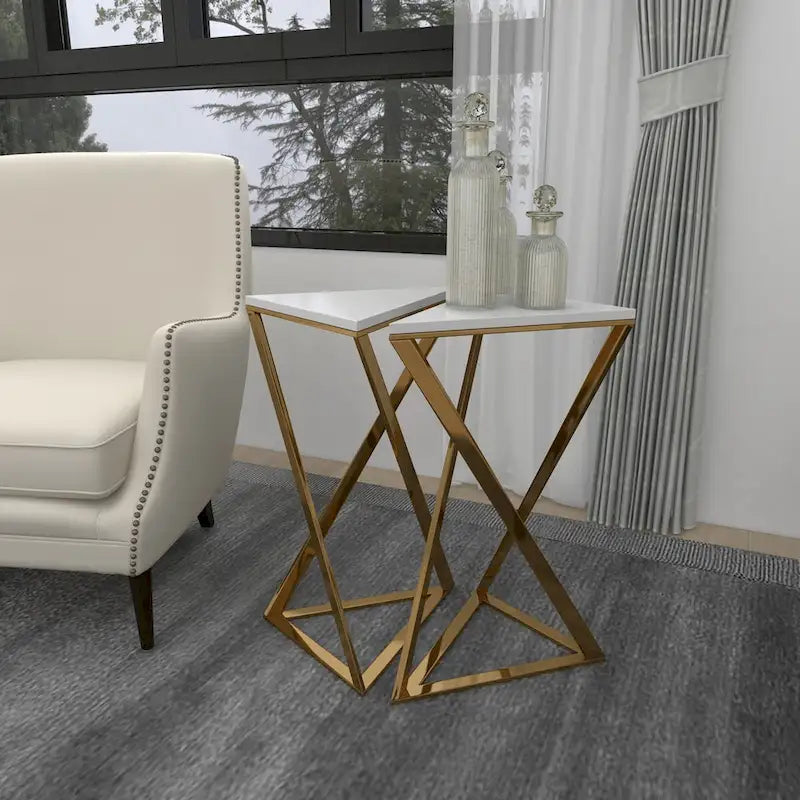 Table d'appoint en métal